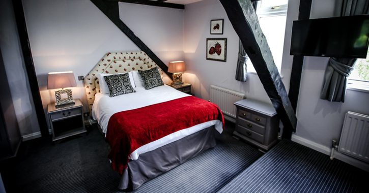 bedroom inside Bowburn Hall, County Durham